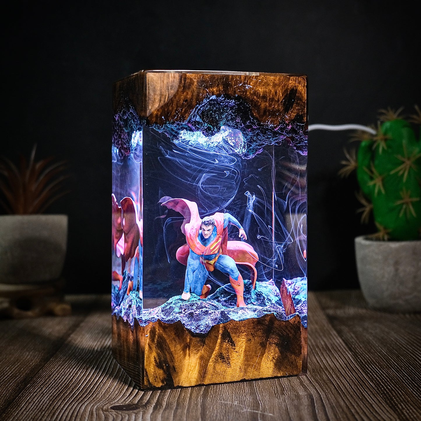 Superman Resin Lamp