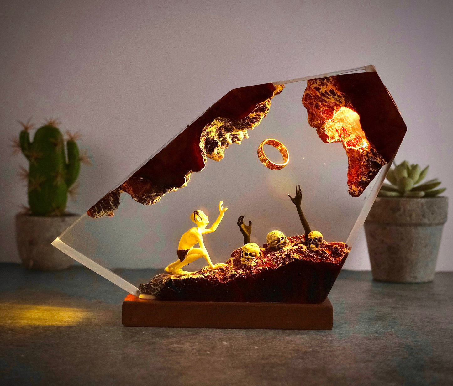 Golum Resin Lamp