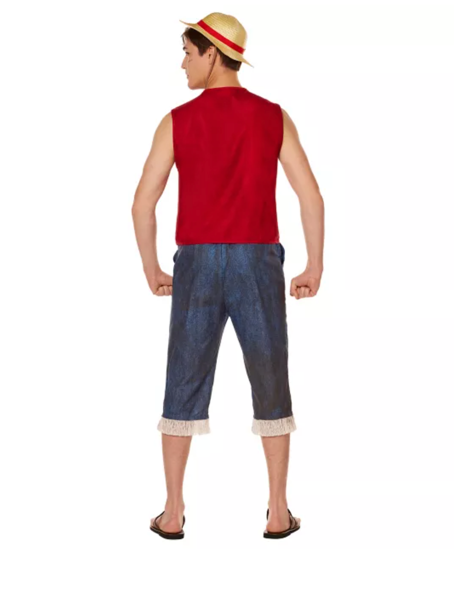 Adult Straw Hat Luffy Costume - One Piece