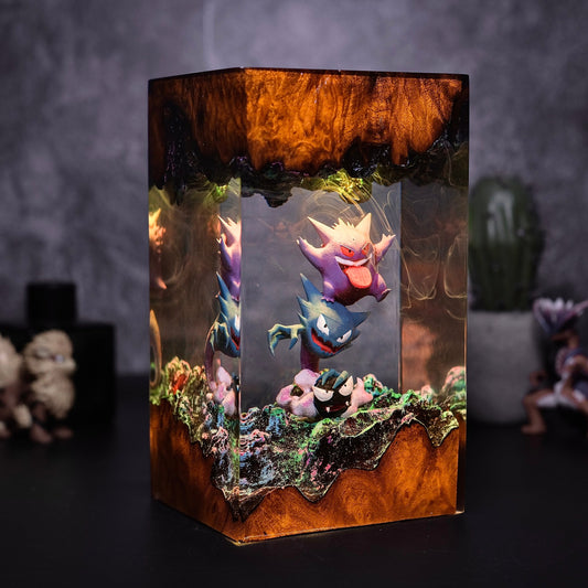 Gengar Pokemon Resin Lamp