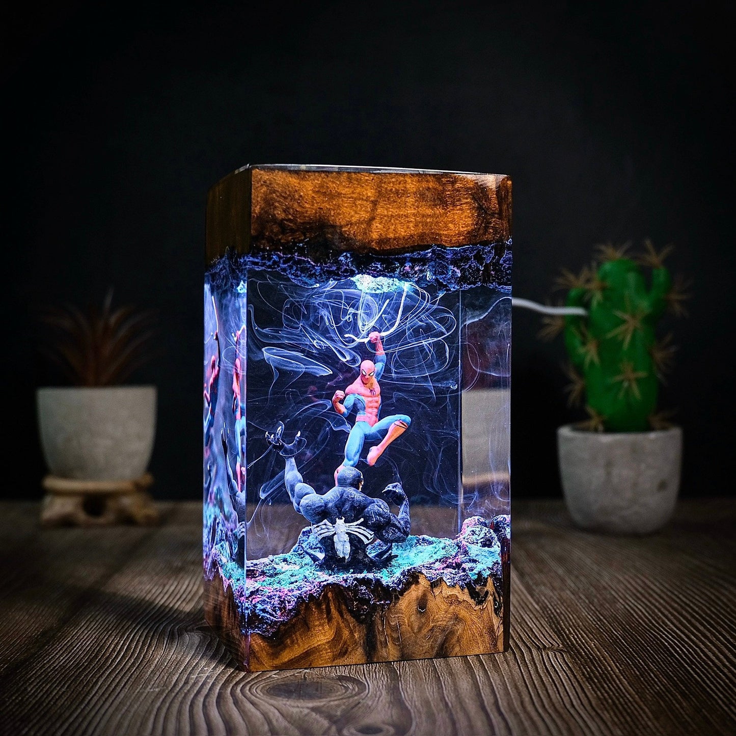 Spiderman Resin lamp