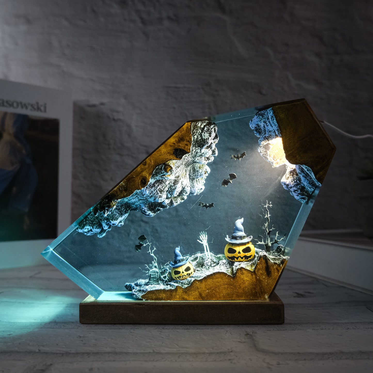 Halloween resin lamps