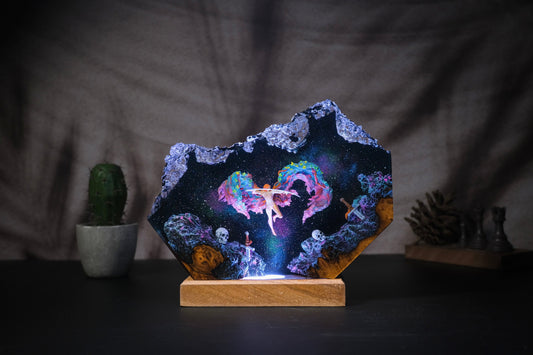 Malenia in the Space Resin lamp