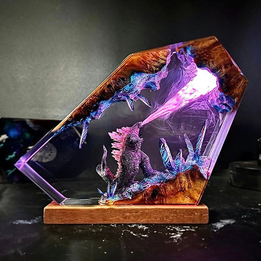 Godzilla Resin Lamp