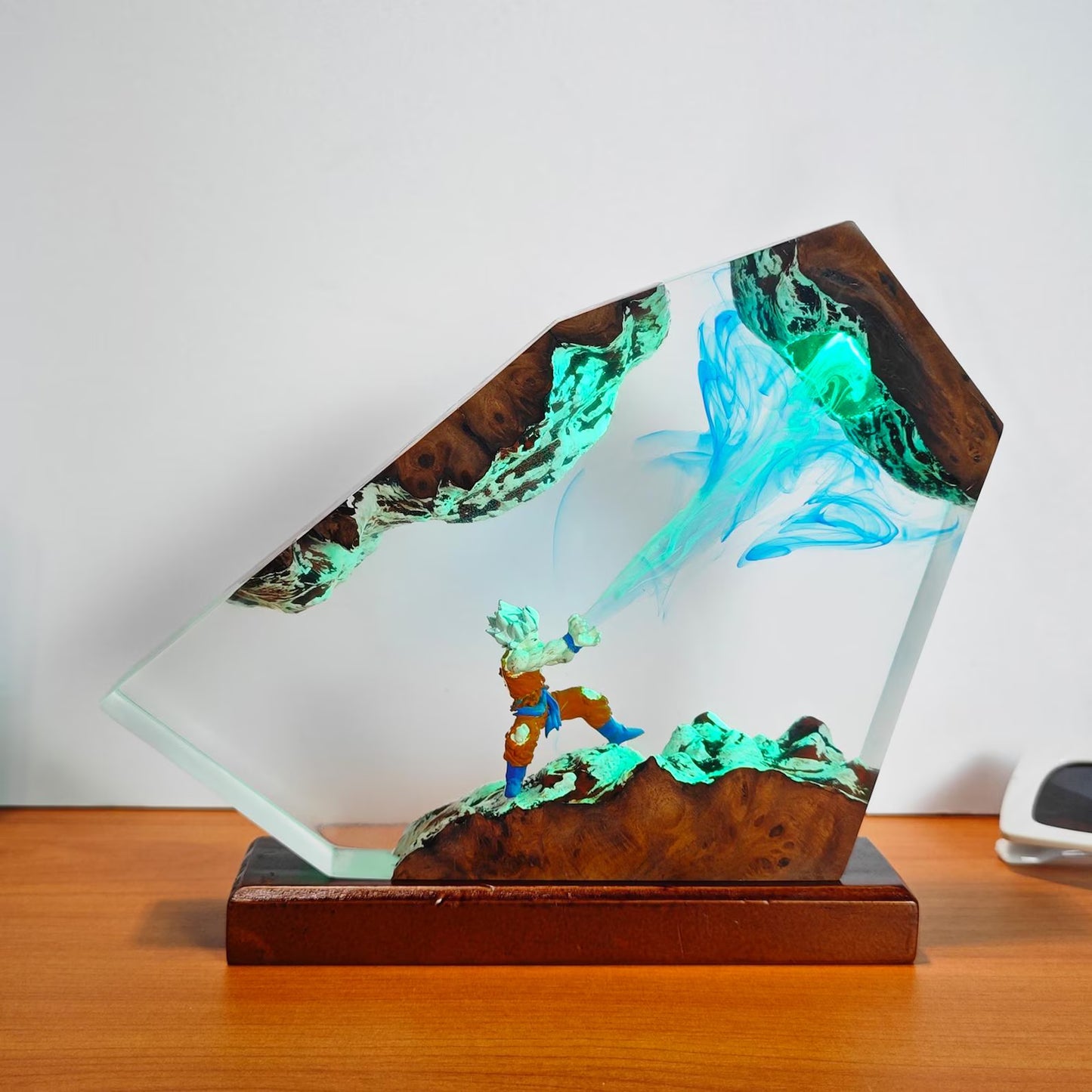 Goku Kamehameha Resin Lamp
