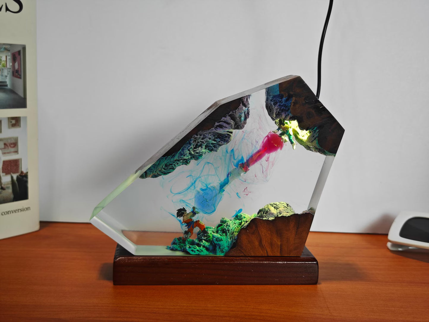 Goku vs Vegeta Resin Lamp