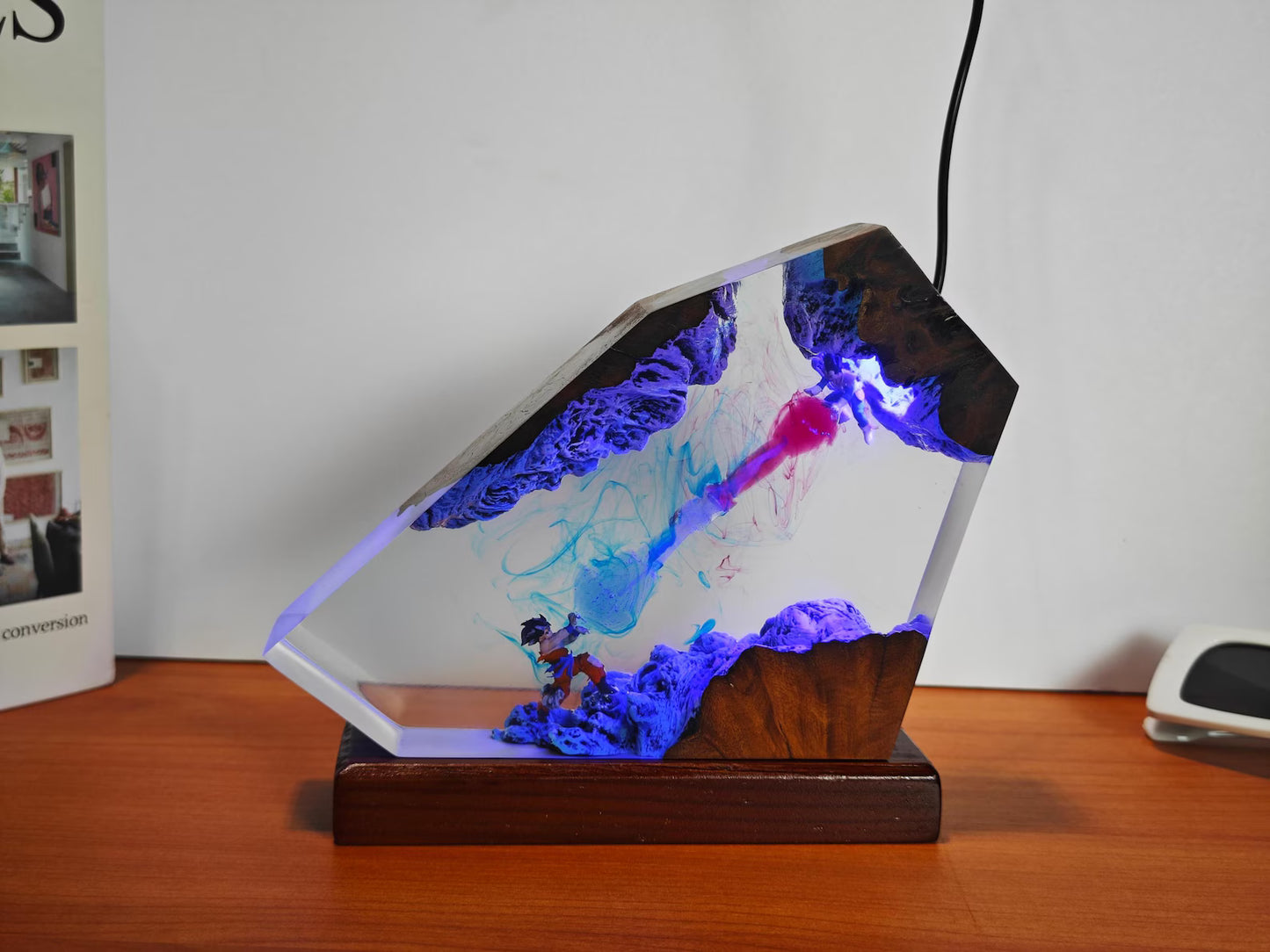 Goku vs Vegeta Resin Lamp