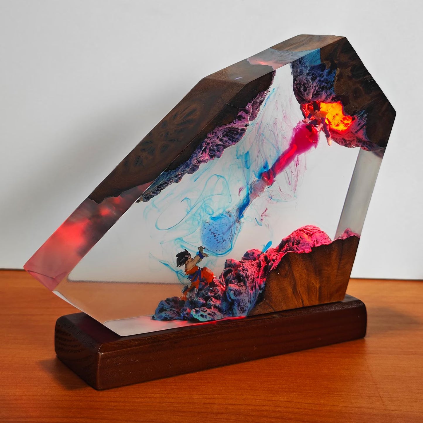 Goku vs Vegeta Resin Lamp